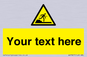 Custom warning Submerged step or steps